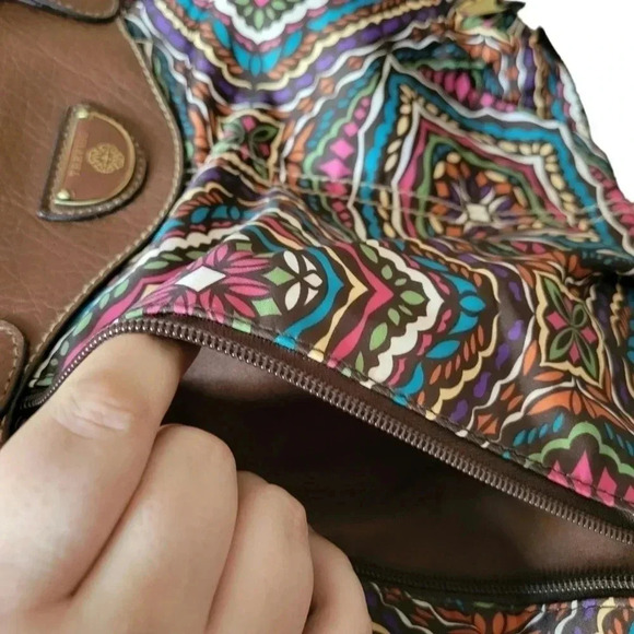 Treviso Multicolored Geometric Slouch Purse - Picture 4 of 8